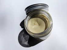Load image into Gallery viewer, an overlook view of the creme deodorant in the glass jar