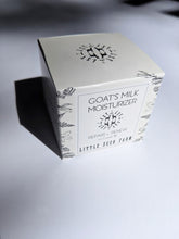 Load image into Gallery viewer, the box the moisturizer comes in that reads "goat's milk moisturizer - repair + renew"