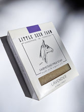 Load image into Gallery viewer, a bar of lavender soap by Little Seed Farm in it's box