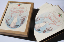 Load image into Gallery viewer, a box set of the "Season's Greetings" bunny card - set of 8