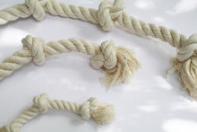 Load image into Gallery viewer, a close up look at the dog ropes made of organic cotton
