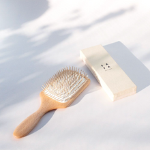 Load image into Gallery viewer, light wood paddle hair brush