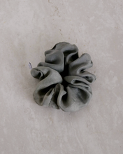 Load image into Gallery viewer, a close up of a gray silk scrunchie