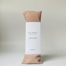 Load image into Gallery viewer, a rose colored linen eye pillow