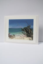 Load image into Gallery viewer, a fine art print of a painting of a beach with foliage by Bone Island Art