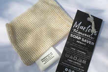 Load image into Gallery viewer, an up close look at an organic soap saver bag