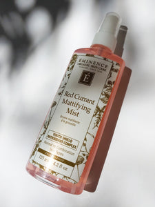 a bottle of red currant mattifying mist by Eminence