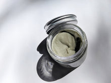 Load image into Gallery viewer, an overlook view of the creme deodorant in the glass jar
