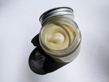 Load image into Gallery viewer, an overlook view of the creme deodorant in the glass jar
