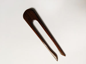 the darkest color wooden hair stick
