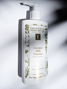 a bottle of the Coconut Milk Cleanser by Eminence