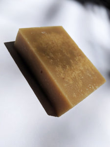 an orange vetiver bar of soap by Little Seed Farm