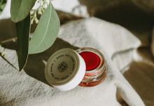 Load image into Gallery viewer, an open jar of lip tint by Little Seed Farm
