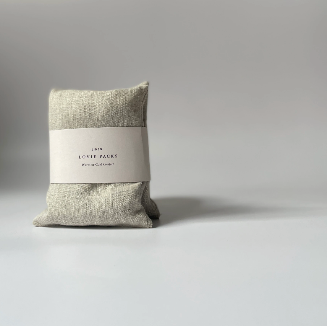 a natural linen stress relief pillow