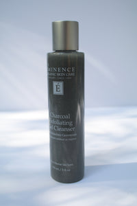 a bottle of charcoal exfoliating gel cleanser by Eminence