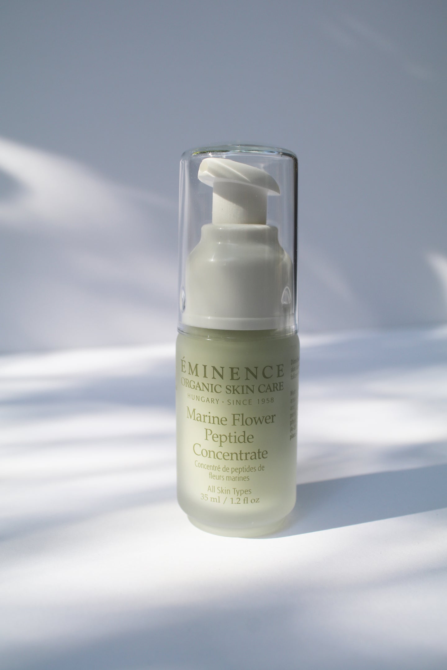 a bottle of marine flower peptide concentrate by Eminence