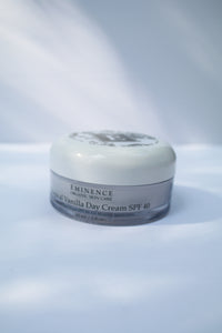 a jar of tropical vanilla day cream SPF 40 by Eminence
