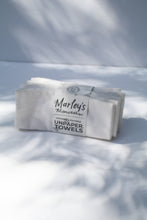 Load image into Gallery viewer, a bundle of unpaper towels in white by Marley&#39;s Monsters
